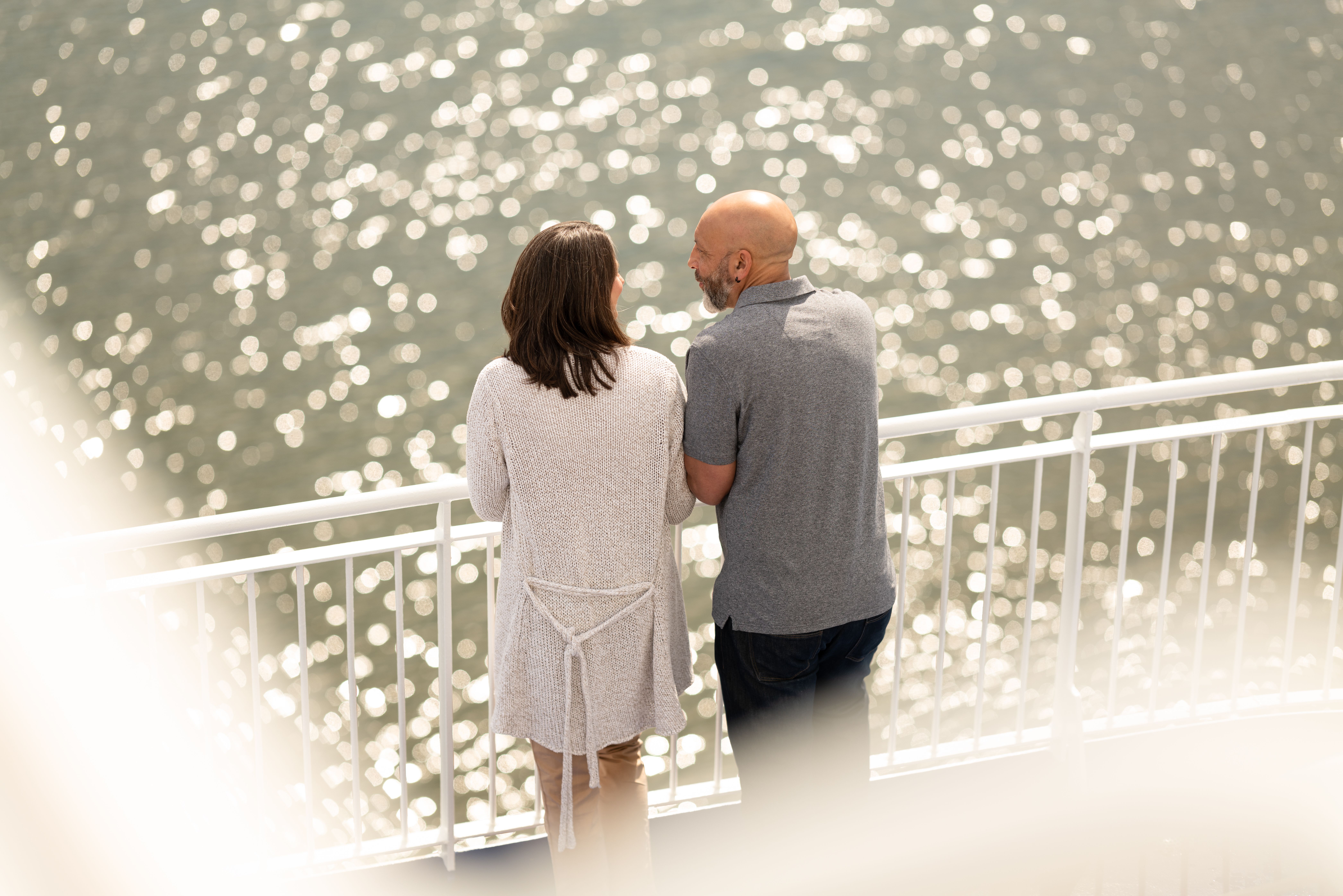 Guests looking out to the ocean