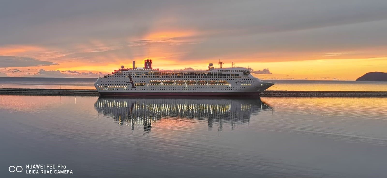 Ambassador ambience at sunset