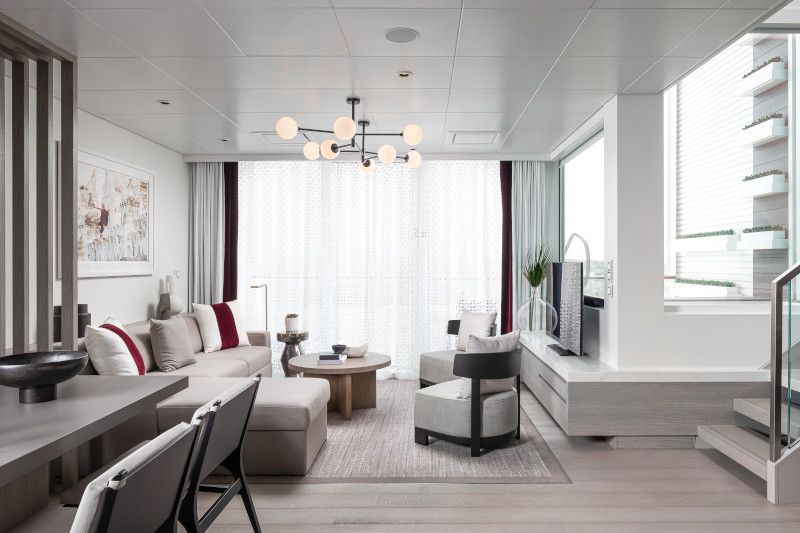 Celebrity villa living room