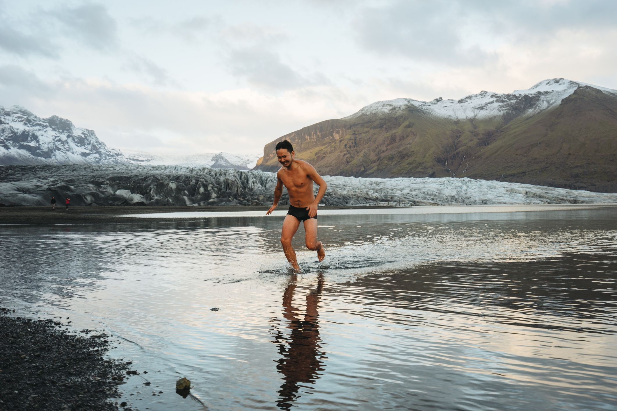 Cold water plunge in northern ports