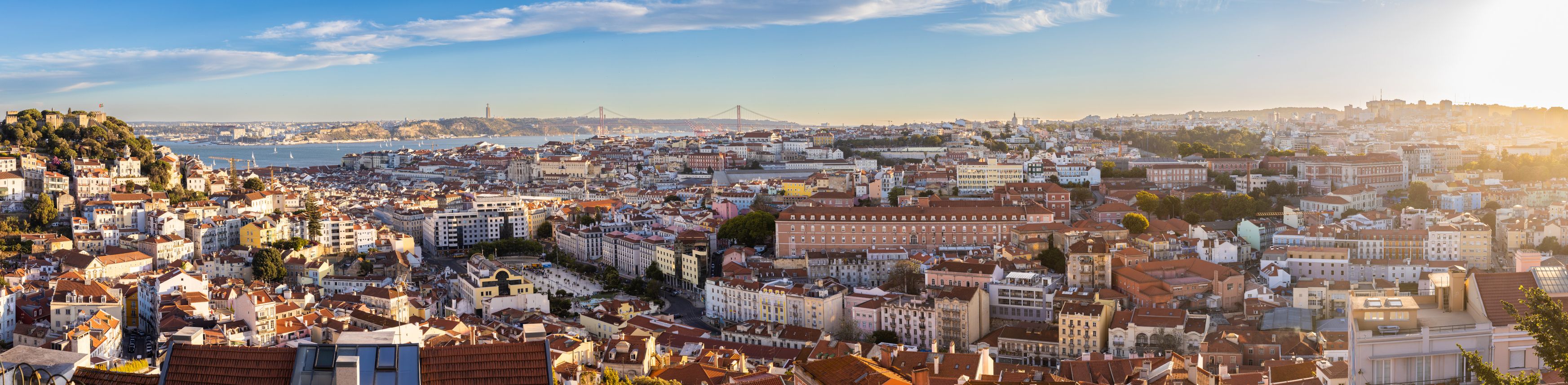 Lisbon viewpoint winter