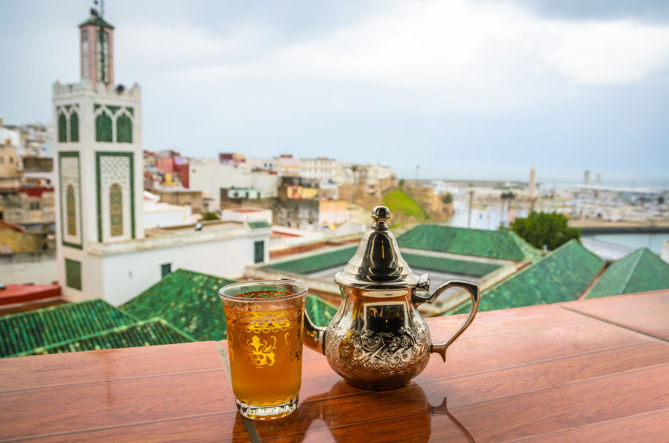 Tangier mint tea
