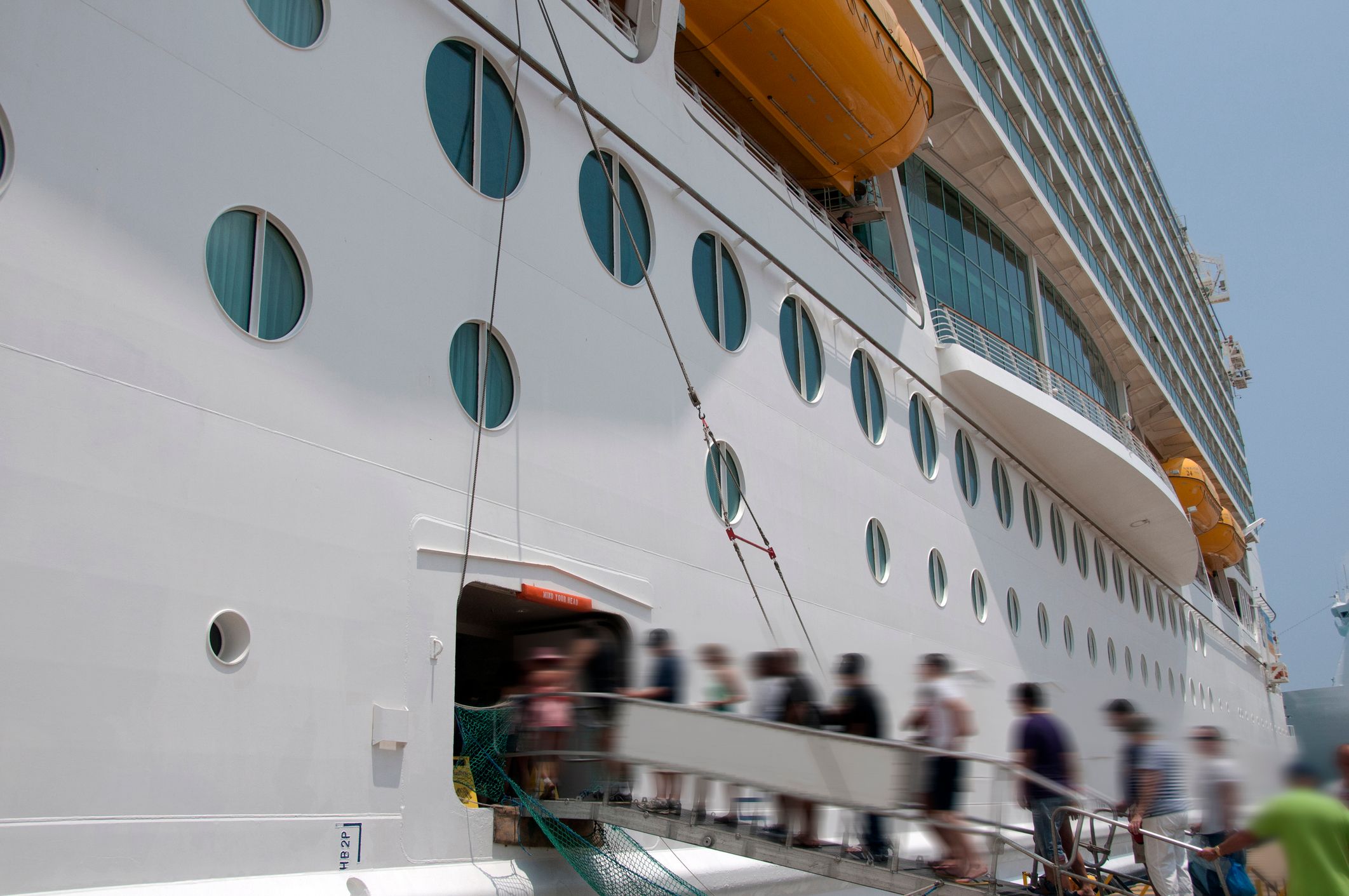 boarding a cruise 