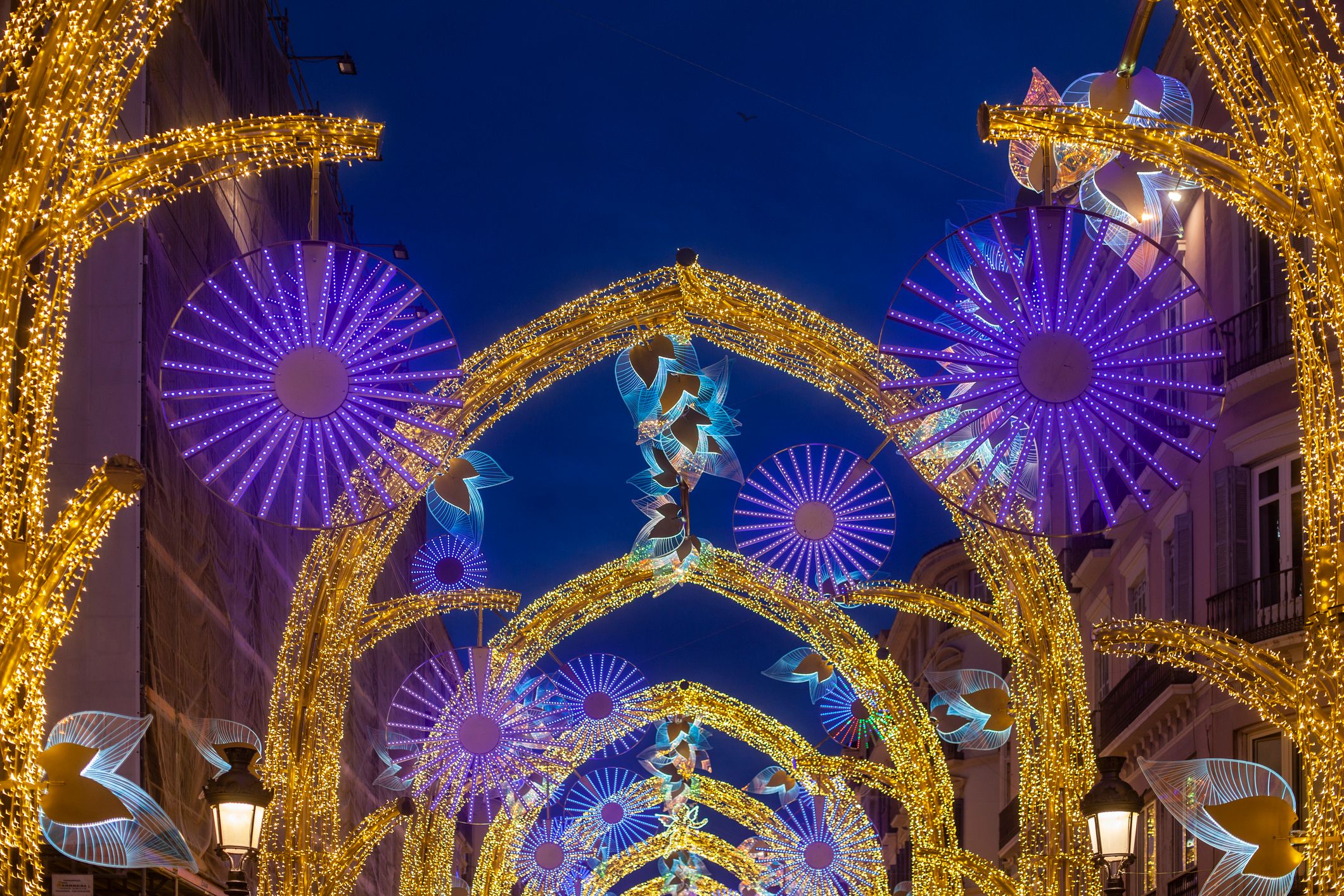 calle larios light show malaga