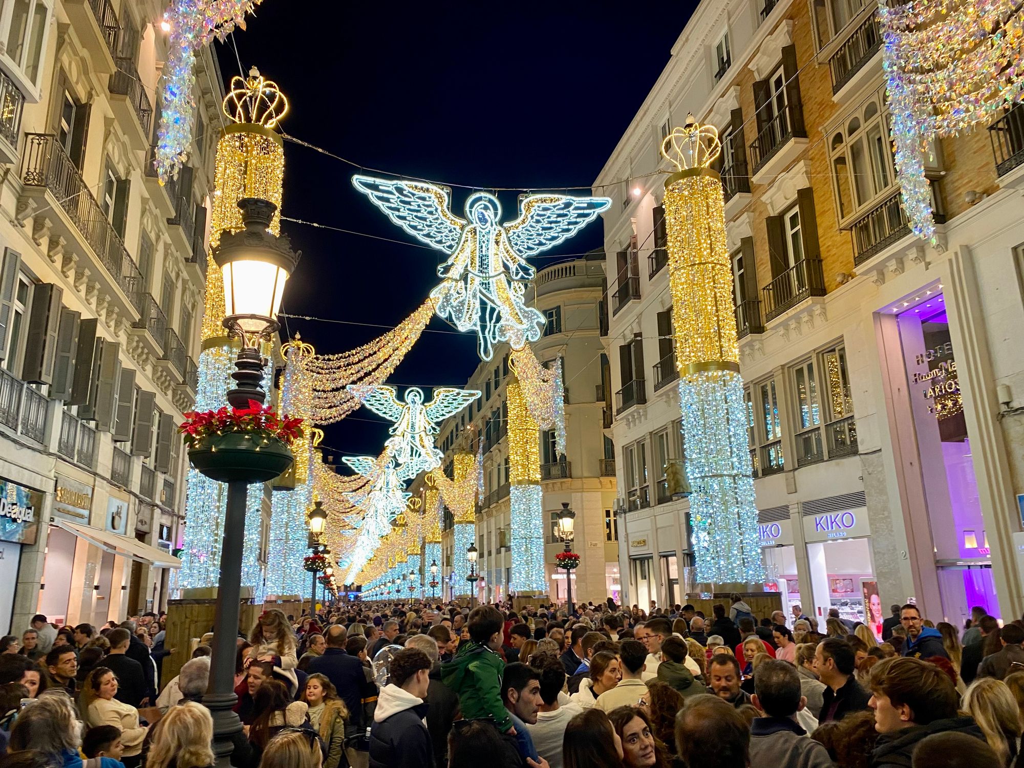 calle larios light show malaga
