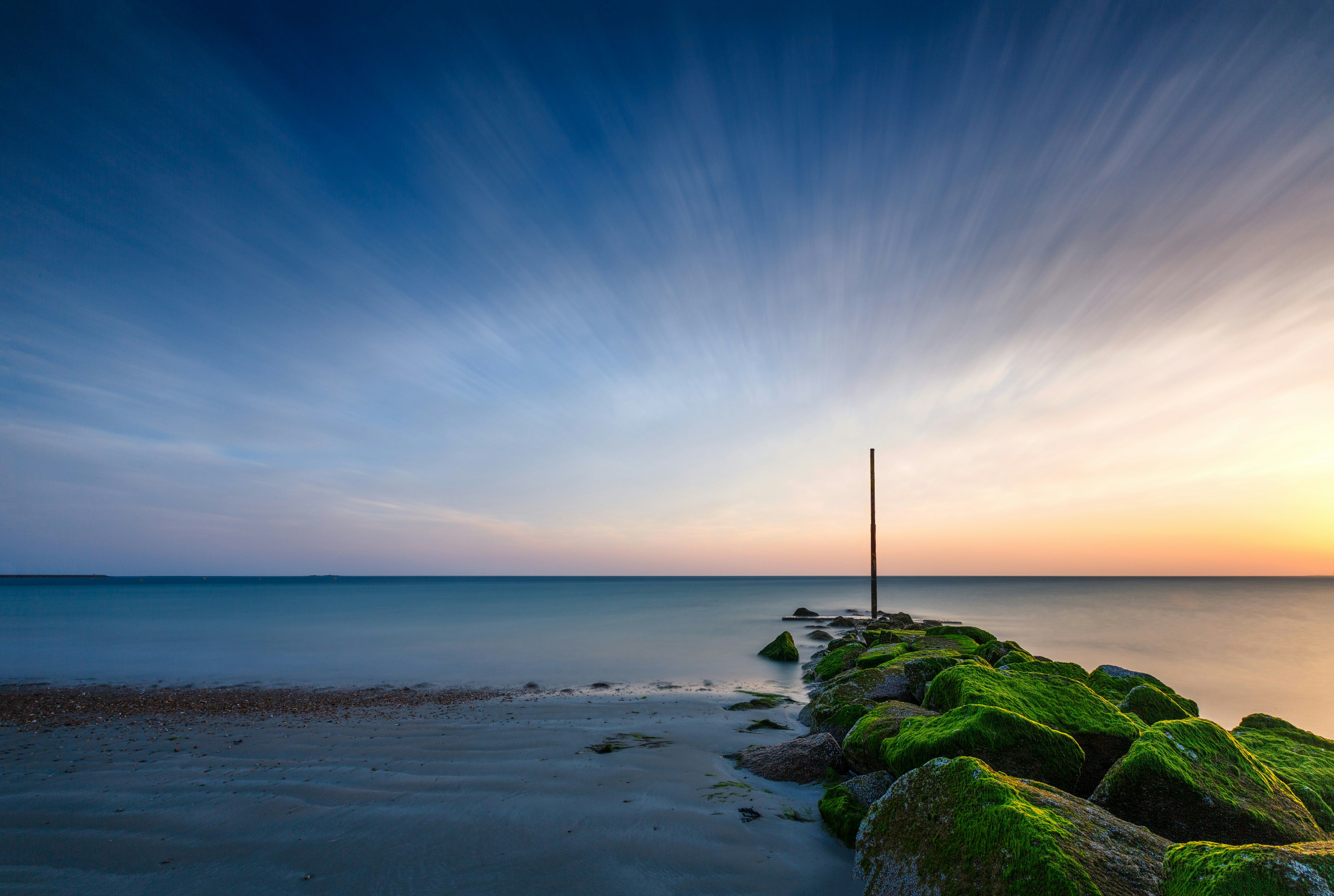 Coastline of Cherbourg, France