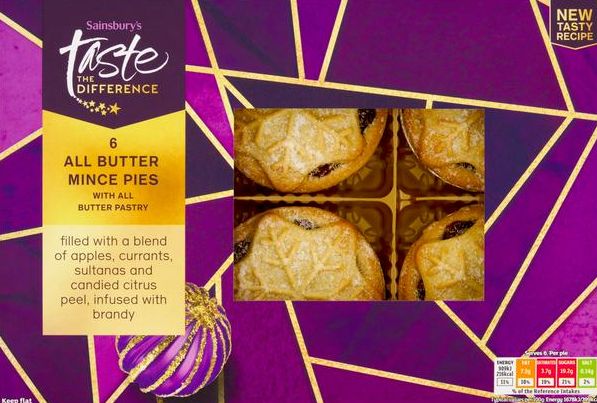 sainsburys mince pies