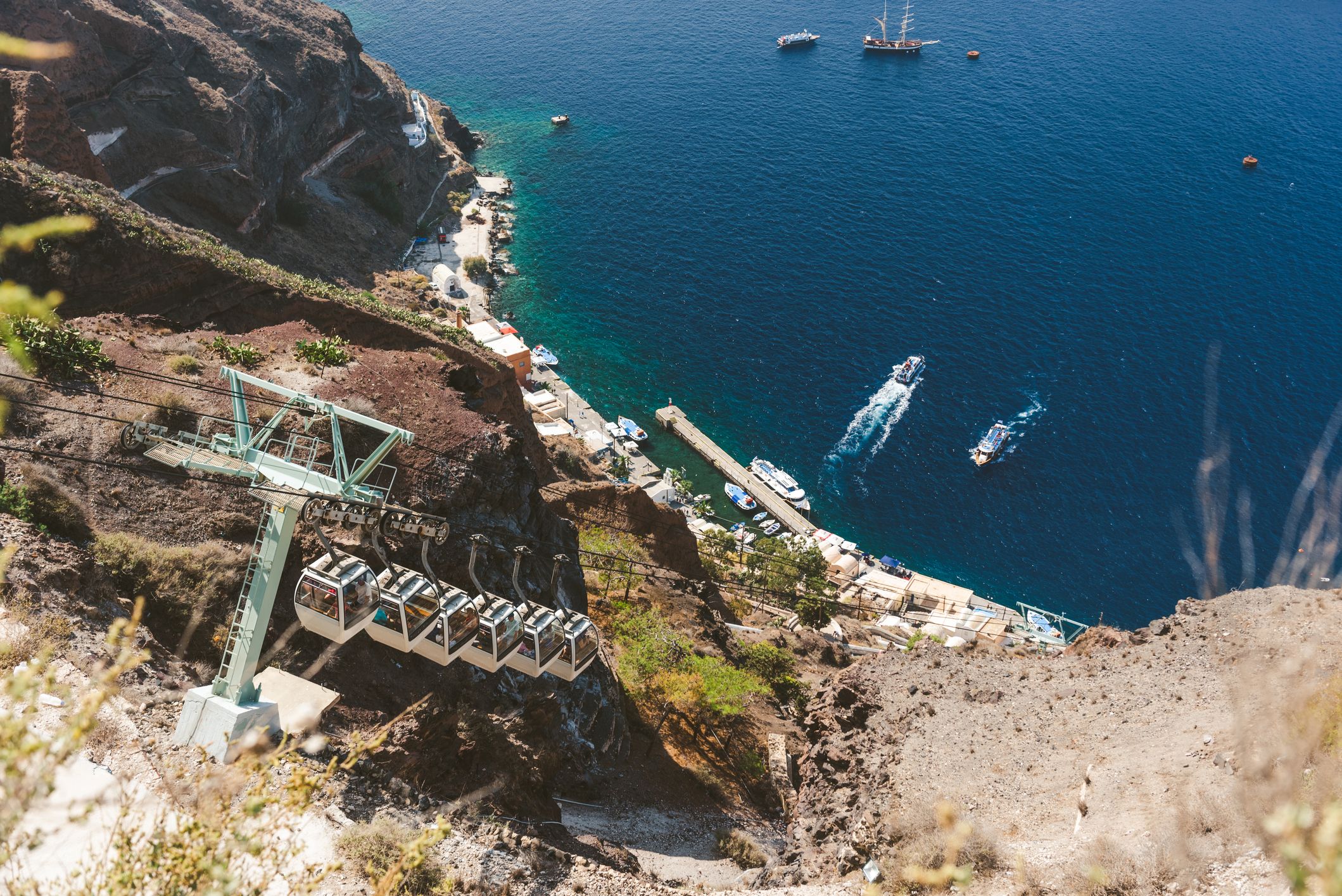 santorini cable car